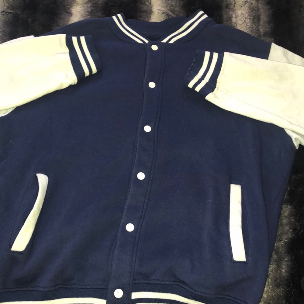 Navy/White bomber jacket